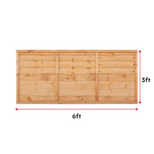 Superior Fence Panels 6Ft X 3Ft