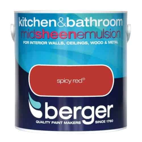 Berger Kitchen And Bathroom Spicy Red 2.5L