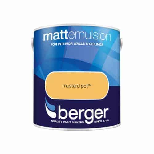 Berger Matt Emulsion Mustard Pot 2.5L