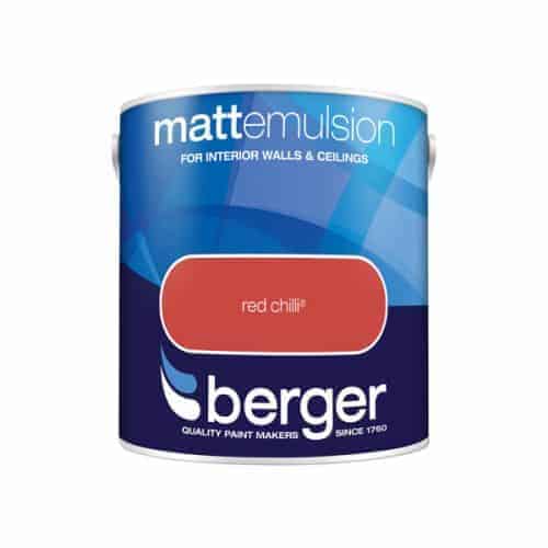 Berger Matt Emulsion Red Chilli 2.5L