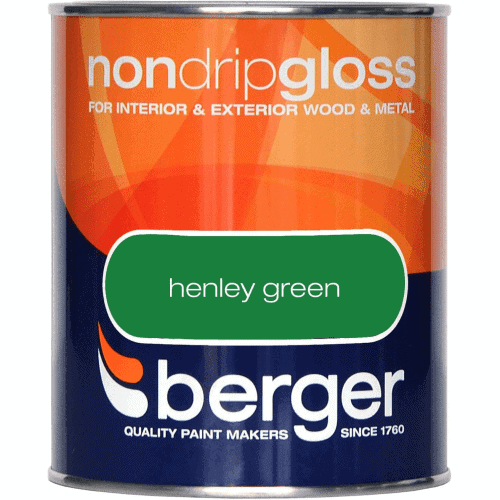 Berger Non Drip Gloss Henley Green 750ml