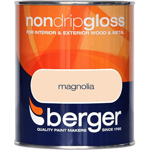 Berger Non Drip Gloss Magnolia 750ml