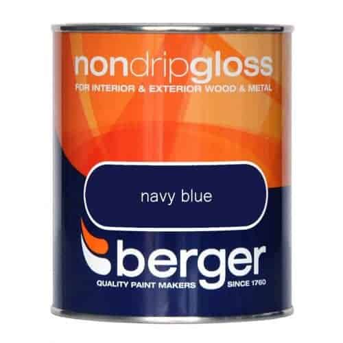 Berger Non Drip Gloss Navy Blue 750ml