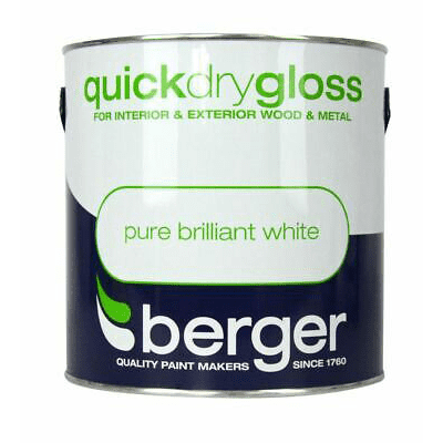 Berger Quick Dry Gloss White 750ml