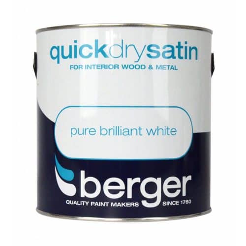 Berger Quick Dry Satin Finish White 2.5L