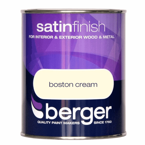 Berger Satin Sheen Boston Cream 750ml
