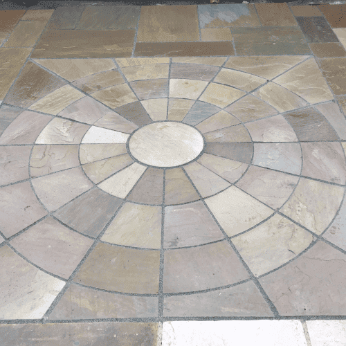 Natural Stone Circle Raj Green 2400mm