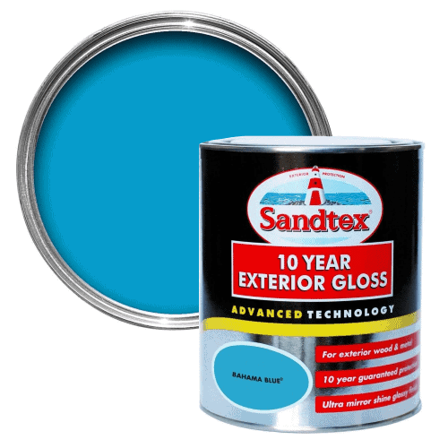 Sandtex 10 Year Exterior Gloss Bahama Blue 750ml