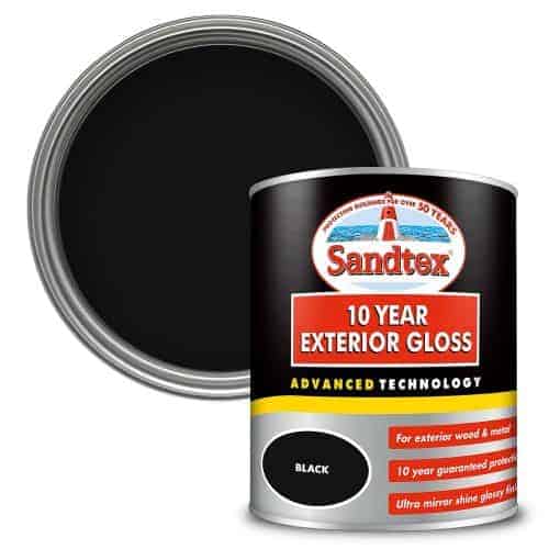 Sandtex 10 Year Exterior Gloss Black 750ml