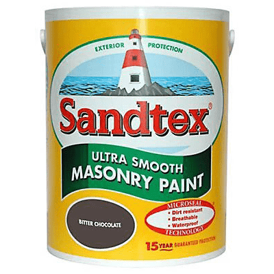 Sandtex Exterior Masonry Paint Bitter Chocolate 5L