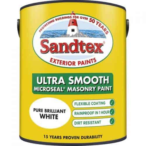 Sandtex Exterior Masonry Paint Pure Brilliant White 5L