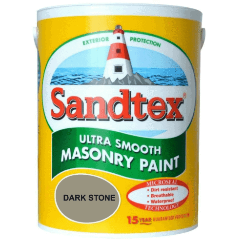 Sandtex Exterior Masonry Paint Dark Stone 5L