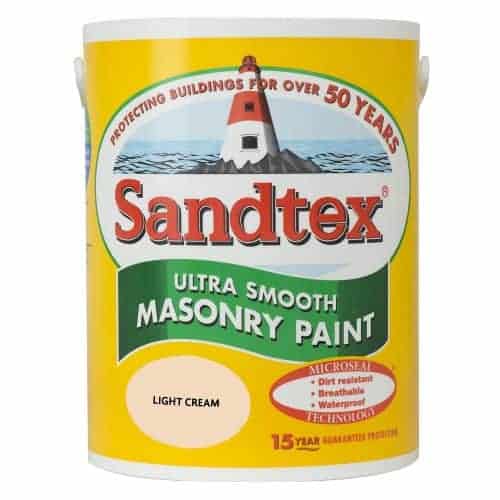 Sandtex Exterior Masonry Paint Light Cream 5L