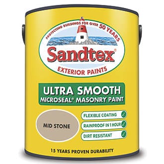 Sandtex Exterior Masonry Paint Mid Stone 5L