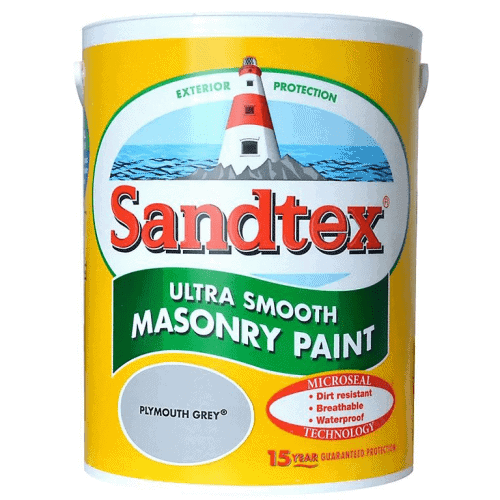 Sandtex Exterior Masonry Paint Plymouth Grey 5L