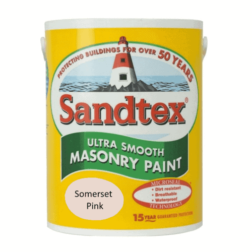 Sandtex Exterior Masonry Paint Somerset Pink 5L
