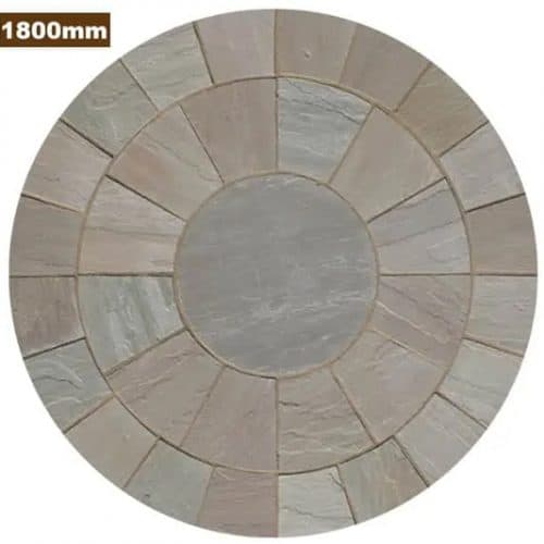 Natural Stone Circle Raj Green 1800mm