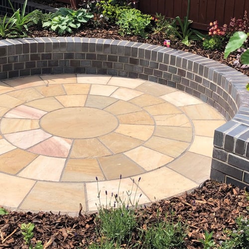 Natural Stone Circle Buff Moss 1800mm - Image 3