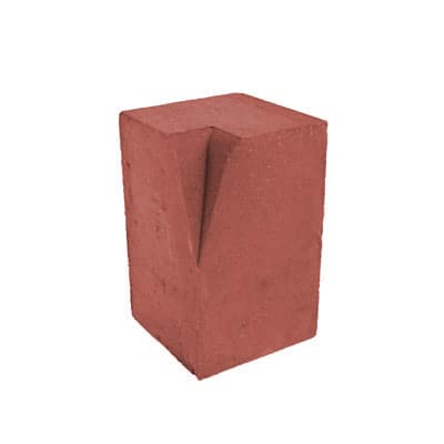 Large Kerb Internal Angle 200 X 125 X 125mm Red