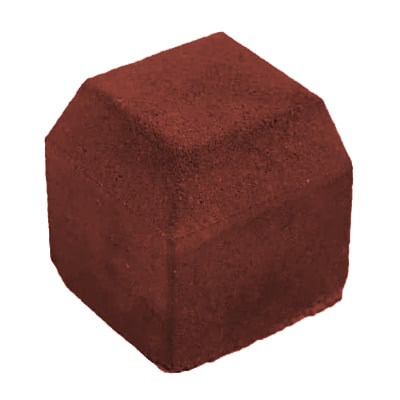 Small Kerb External Angle 125 X 125 X 125mm Red