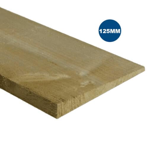 Treated Green Featheredge Board 1800 X 125mm