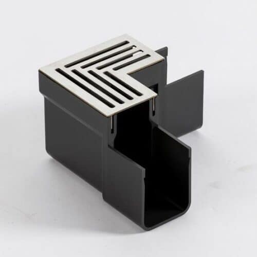 Aco Slimline Stainless Steel Corner Unit