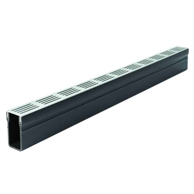 Aco Slimline Stainless Steel Channel 1m