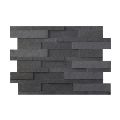 Black Split Meridian Wall Claddings 600 X 150 X 10-30mm