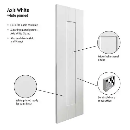 Axis White Internal Door - Image 2