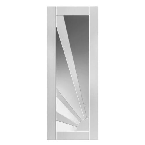 Aurora Clear Glazed White Internal Door