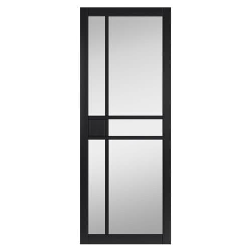 City Black Clear Glazed Internal Door