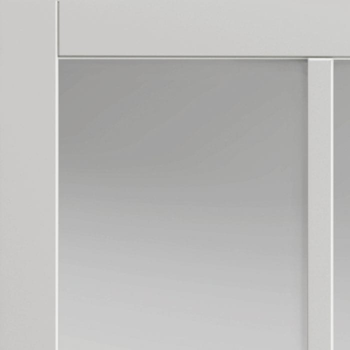 Civic White Clear Glazed Internal Door - Image 4