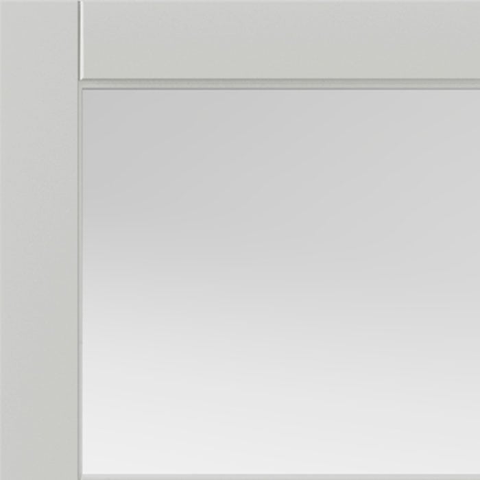 Metro White Clear Glazed Internal Door - Image 4