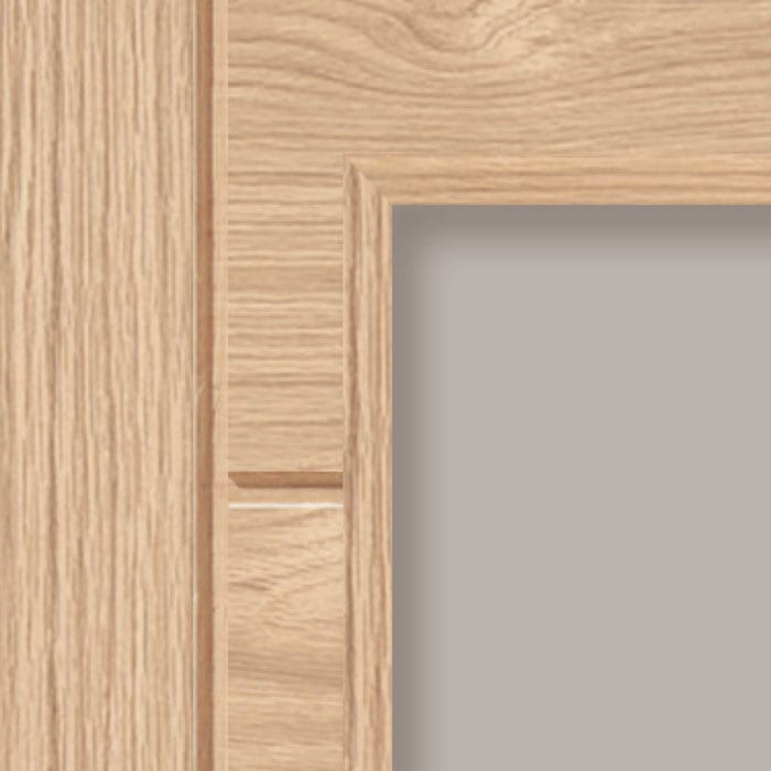 Palomino Oak Clear Glazed Internal Door - Image 4