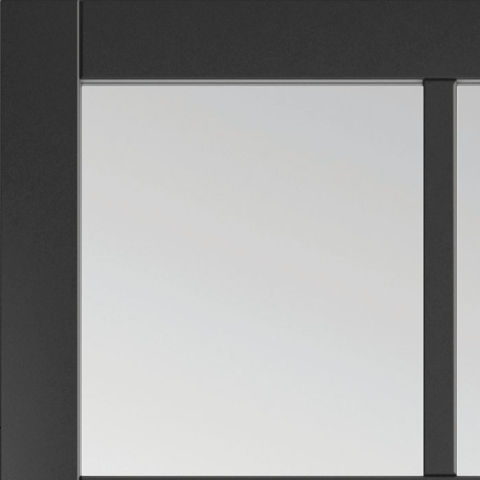 Plaza Black Clear Glass Internal Door - Image 4