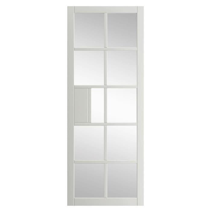 Plaza White Clear Glass Internal Door