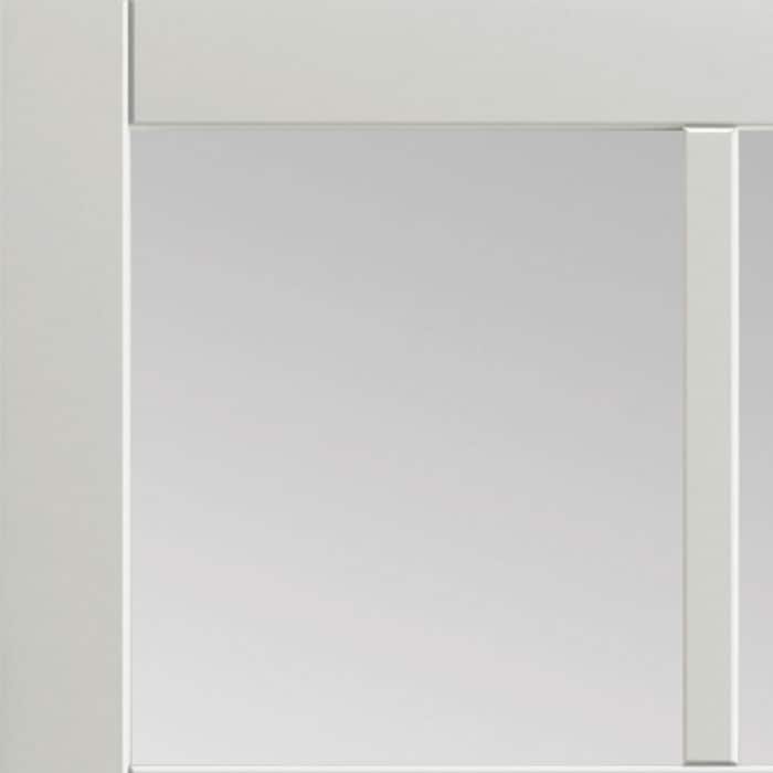 Plaza White Clear Glass Internal Door - Image 4