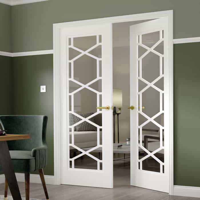 Quartz Glazed White Internal Door - Image 3