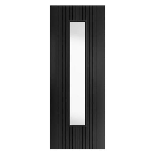 Aria Black Glazed Internal Door