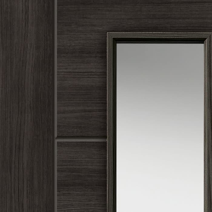 Tigris Dark Grey Glazed Laminate Internal Door - Image 3