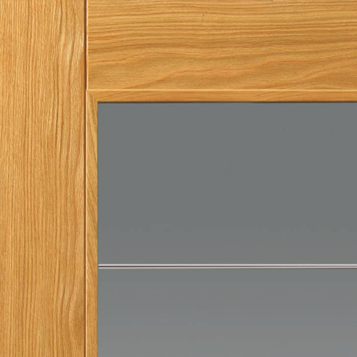 Medina Oak Glazed Internal Door - Image 4