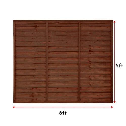 Superior Lap Panels 6Ft X 5Ft - Brown