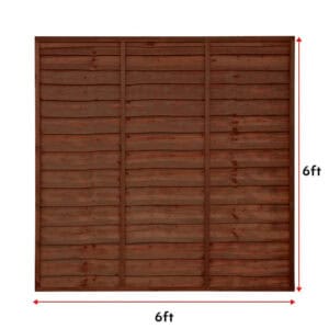 brown fence panel 6x6 1