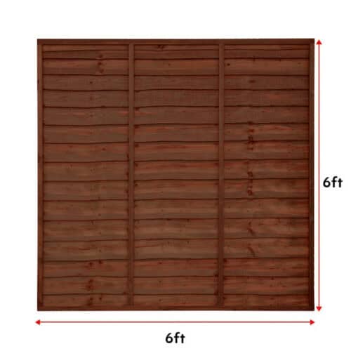 Superior Lap Panels 6Ft X 6Ft - Brown