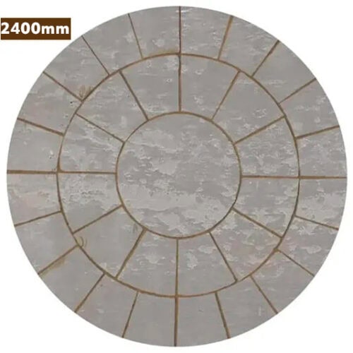Natural Stone Circle Grey 2400mm