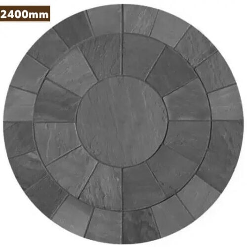 Natural Stone Circle Black Limestone 2400mm