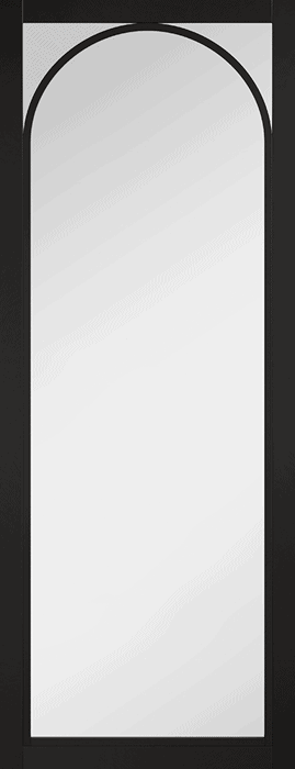 Melrose Clear Glazed Pre-finished Black Doors