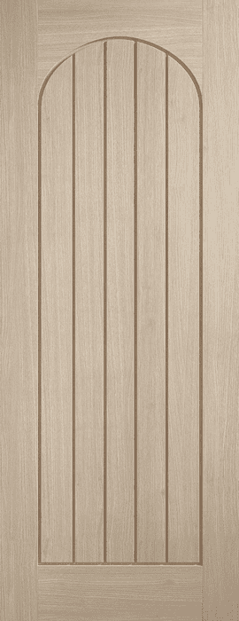 Mexicano Arched Square Top Pre-finished Blonde Oak Doors