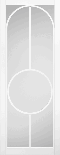 Bowery Glazed Primed White Doors